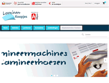 Tablet Screenshot of lamineerkoopjes.nl